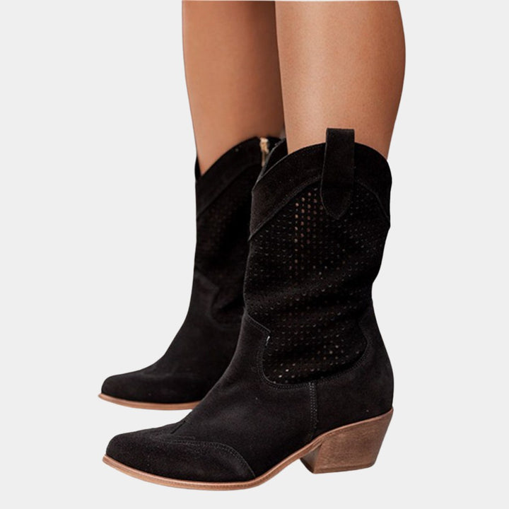 Emma — Feminine western støvletter til damer med spids tå (5), NLM Fashion