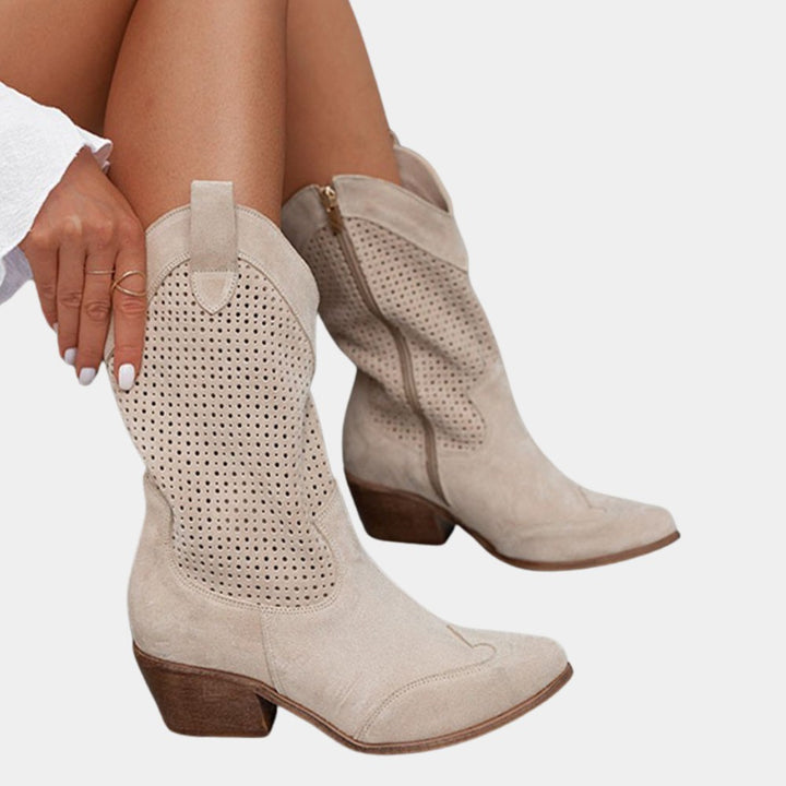 Emma — Feminine western støvletter til damer med spids tå (6), NLM Fashion